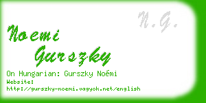 noemi gurszky business card